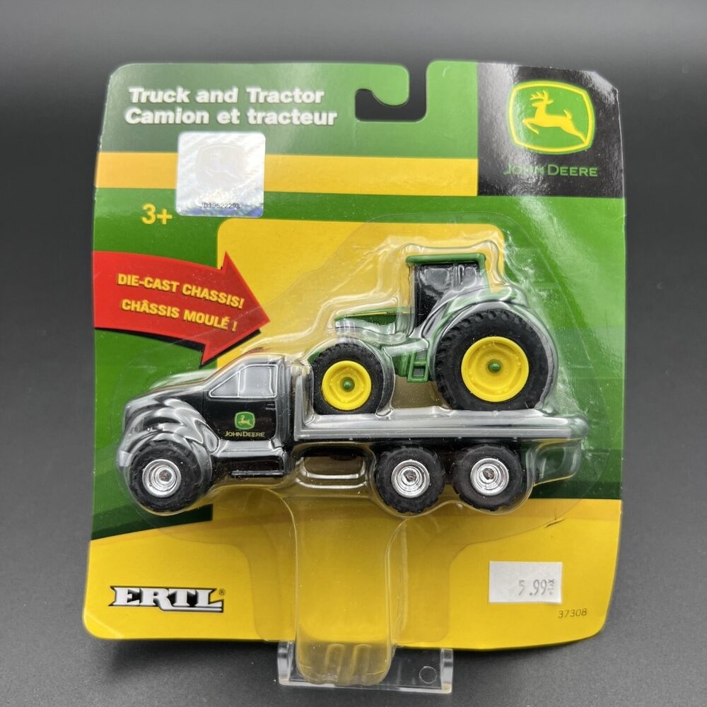 37308 Ertl/Tomy John Deere Truck and Tractor - Diecast/Plastic - New -B